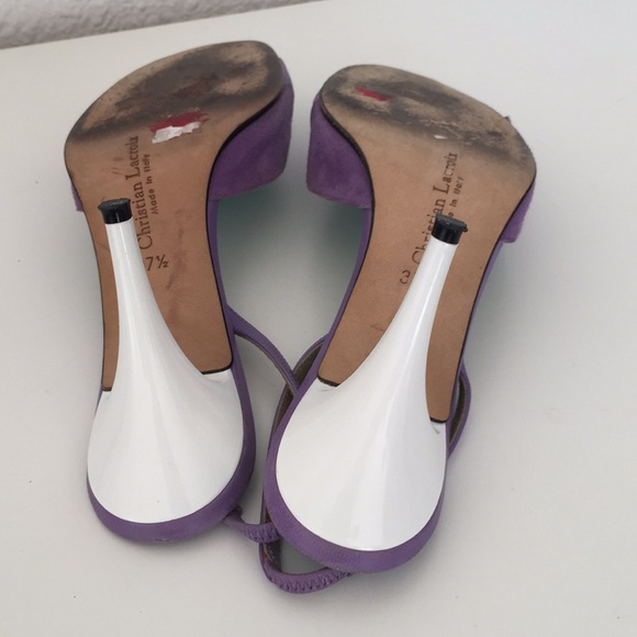 Christian Lacroix Vintage 90s Sling Back Pumps - Picture 7 of 13